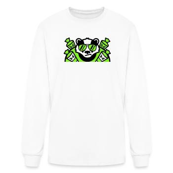 Badger Candy Cones Crest - Men's Long Sleeve T-Shirt - white - Front
