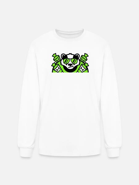 Badger Candy Cones Crest - Men's Long Sleeve T-Shirt - white