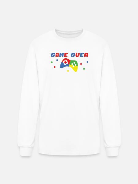 GAME_OVER - Men's Long Sleeve T-Shirt - white