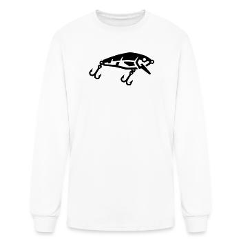 Fishing Lure Crankbait Angler Bass Fishing - Men's Long Sleeve T-Shirt - white - Front