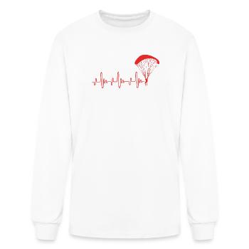 Skydive Paragliding Skydiver - Men's Long Sleeve T-Shirt - white - Front