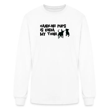 Pup Play Puppy Play - Men's Long Sleeve T-Shirt - white - Front