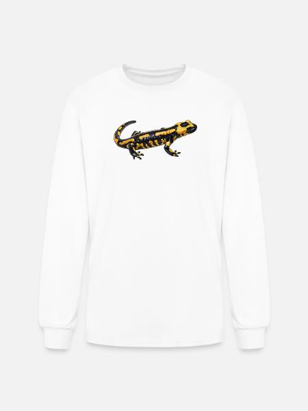 Fire salamander - Men's Long Sleeve T-Shirt - white