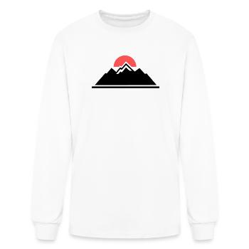 Mountains Sun Hiking Outdoor Alpine Club - Men's Long Sleeve T-Shirt - white - Front