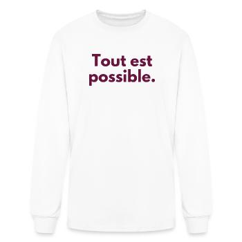 Tout est possible - Men's Long Sleeve T-Shirt - white - Front
