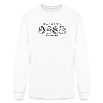 Old Saint Nick - Men's Long Sleeve T-Shirt - white - Front