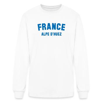 ALPE DHUEZ France - Men's Long Sleeve T-Shirt - white - Front