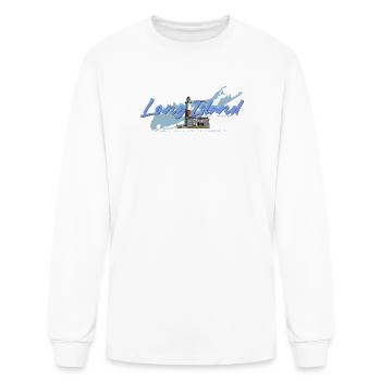 Long Island Montauk Lighthouse - Men's Long Sleeve T-Shirt - white - Front