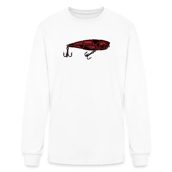 Fishing Lure Bait Predator - Men's Long Sleeve T-Shirt - white - Front