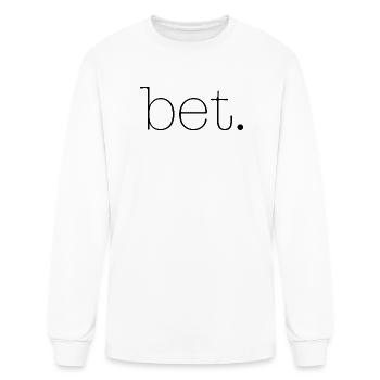 bet - Men's Long Sleeve T-Shirt - white - Front