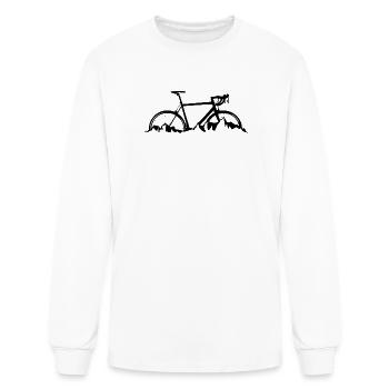 mountain bike - Men's Long Sleeve T-Shirt - white - Front