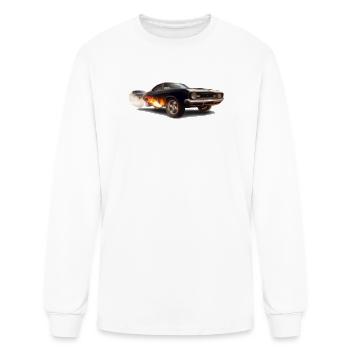 Assenforge resilience muscle car - Men's Long Sleeve T-Shirt - white - Front