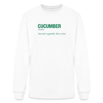 CUCUMBER - Men's Long Sleeve T-Shirt - white - Front