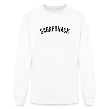 Sagaponack 11962 The Hamptons Eastern Long Island  - Men's Long Sleeve T-Shirt - white - Front