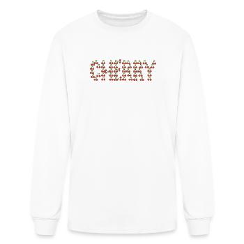 Cherry typography - Men's Long Sleeve T-Shirt - white - Front
