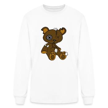 Lifestyle: HORROR SHREDDED TEDDY - Men's Long Sleeve T-Shirt - white - Front