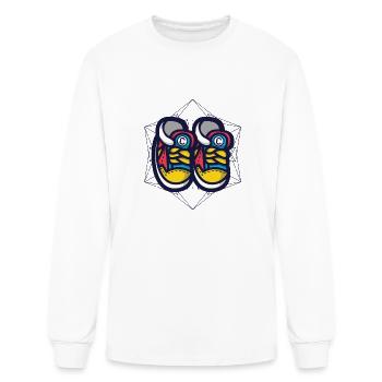 Sneaker colorful - Men's Long Sleeve T-Shirt - white - Front