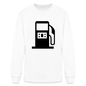 Gas Gasoline Fuel Pump 1c - Men's Long Sleeve T-Shirt - white - Front