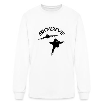 Skydive Skydiver Free Fall Skydiving - Men's Long Sleeve T-Shirt - white - Front
