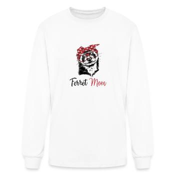 Ferret - Men's Long Sleeve T-Shirt - white - Front