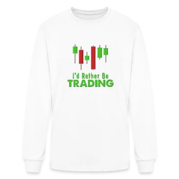 Stock Market Trader Stock Exchange Investor Day - Men's Long Sleeve T-Shirt - white - Front