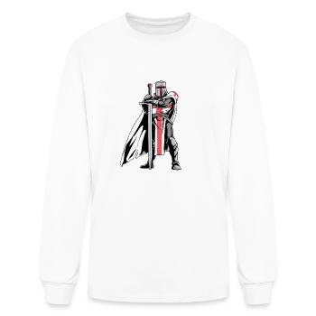 Crusader Knight Templar - Men's Long Sleeve T-Shirt - white - Front