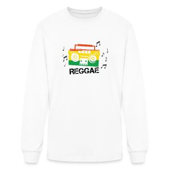 Reggae Beat - T-shirt à manches longues Homme - blanc - Devant