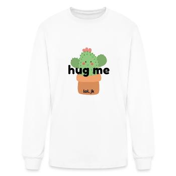 (Don't) Hug Me - Men's Long Sleeve T-Shirt - white - Front