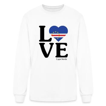 Love Cape Verde - Men's Long Sleeve T-Shirt - white - Front