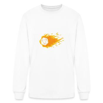 I cast Fireball Wizard Sorcerer DM Gift TTRPG Clas - Men's Long Sleeve T-Shirt - white - Front