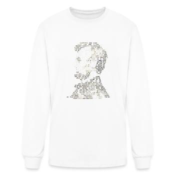Abraham Lincoln Portrait Gettysburg Address T Shir - Men's Long Sleeve T-Shirt - white - Front