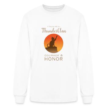 ThunderClan Pride Fitted Scoop T Shirt - Men's Long Sleeve T-Shirt - white - Front