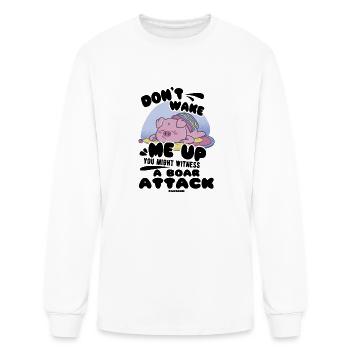 Pig - Men's Long Sleeve T-Shirt - white - Front