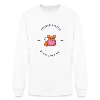 Foster kitten Heart - Men's Long Sleeve T-Shirt - white - Front