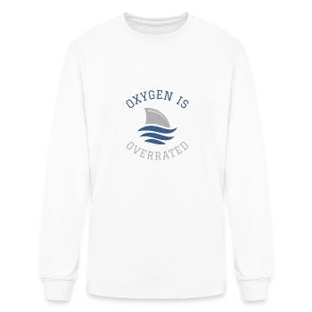 Swimming Funny Saying Oxygen Is Overrated - Men's Long Sleeve T-Shirt - white - Front