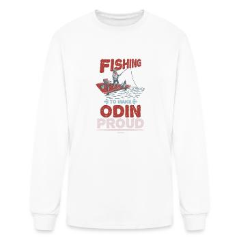 pêcheur - T-shirt à manches longues Homme - blanc - Devant