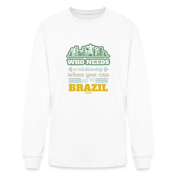 Brazil Rio de Janeiro South America gift - Men's Long Sleeve T-Shirt - white - Front