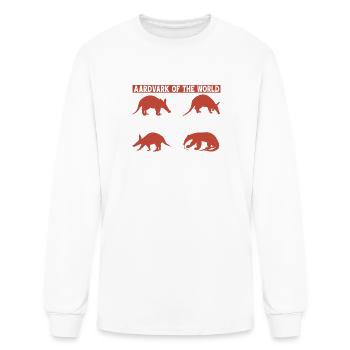 Aardvark of the World - Orycteropodid Aardvarks - Men's Long Sleeve T-Shirt - white - Front