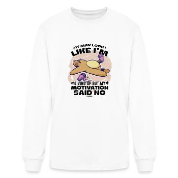 La motivation motive le don positif de carrière - T-shirt à manches longues Homme - blanc - Devant