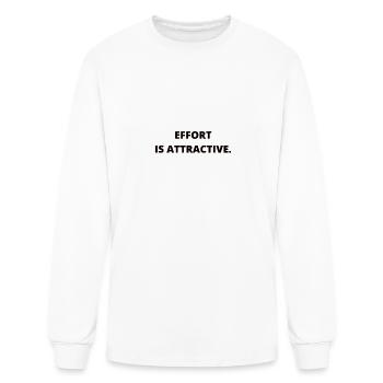Effort is Attractive - Men's Long Sleeve T-Shirt - white - Front