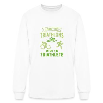 Triathlon Triathlete - Men's Long Sleeve T-Shirt - white - Front