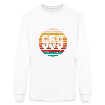 Distressed Vintage Sunset 959 Area Code - Men's Long Sleeve T-Shirt - white - Front