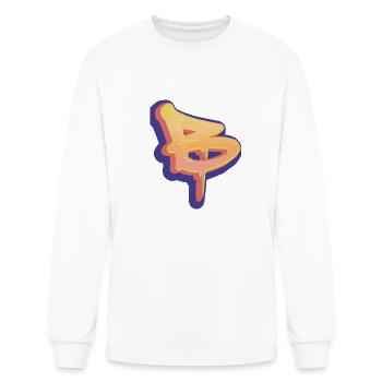 Graffiti initial B, - Men's Long Sleeve T-Shirt - white - Front