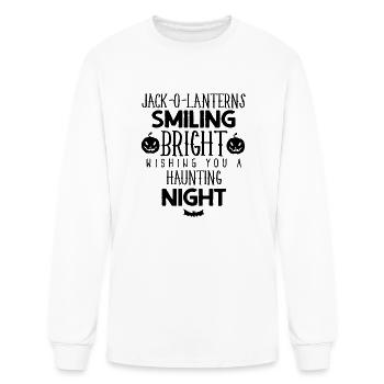 Jack o Lanterns Smiling - Men's Long Sleeve T-Shirt - white - Front