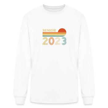 Retro Senior 2023 Back to School Class Of 2023 - Men's Long Sleeve T-Shirt - white - Front