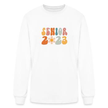 Retro Senior 2023 Back to School Class Of 2023 - Men's Long Sleeve T-Shirt - white - Front