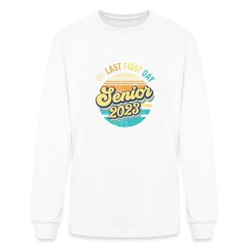 Retro Senior 2023 Back to School Class Of 2023 - Men's Long Sleeve T-Shirt - white - Front
