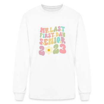 Retro Senior 2023 Back to School Class Of 2023 - Men's Long Sleeve T-Shirt - white - Front