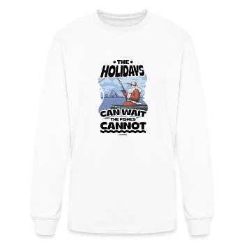 pêcheur - T-shirt à manches longues Homme - blanc - Devant