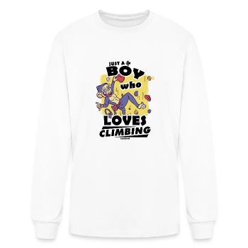 Climb - Men's Long Sleeve T-Shirt - white - Front